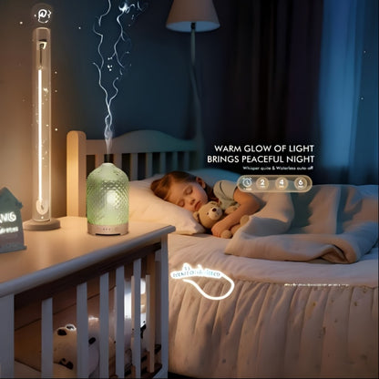 Essential Oil Diffuser Aromatherapy Humidifier with 7 Color LED Lights, Whisper-Quiet Operation, Auto Timer & Shut-Off, Cool Mist for Bedroom, Office, Yoga, Sleep — 200ml & 6.76oz Options
