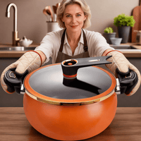 12-piece multifunctional cooking pot (orange)