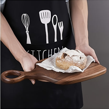 Acacia Wood Cutting Board Set 2-Piece Extra Thick Wooden Chopping Board with Non-Slip Handle for Meat Bread Cheese Reversible Kitchen Board Gift Set
