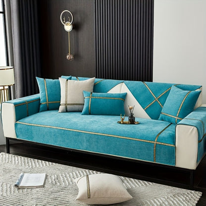 Chenille Sofa Cover Pet-Friendly Slipcover All Season Furniture Protector for Living Room Bedroom Office Couch Cover Multiple Sizes Colors