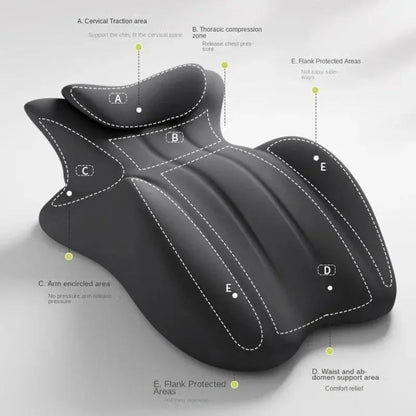 Wedge Pillow for Couples – Ergonomic Intimacy Support & Back Relief Cushion, Low-Profile Bedroom Bolster, Black