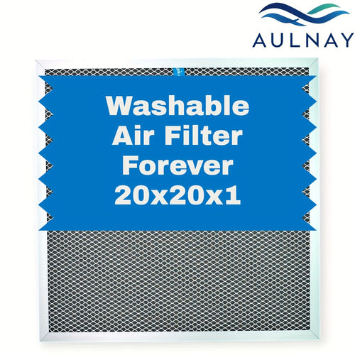 Washable Electrostatic HVAC Air Filter MERV 8 Lifetime Reusable, 6-Layer Filtration MPR 600 FPR 5, Increases Airflow, Healthier Indoor Air for Home and Office, Multiple Sizes Available