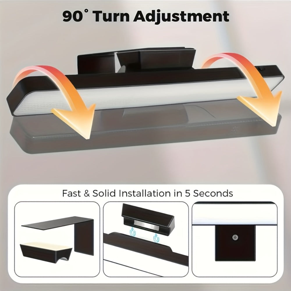 Picture Lights for Wall Battery Operated Rechargeable | Cordless LED Wall Sconce with Remote & 3 Color Temperatures – Art Light for Painting, Frame, Gallery & Dartboard, Black
