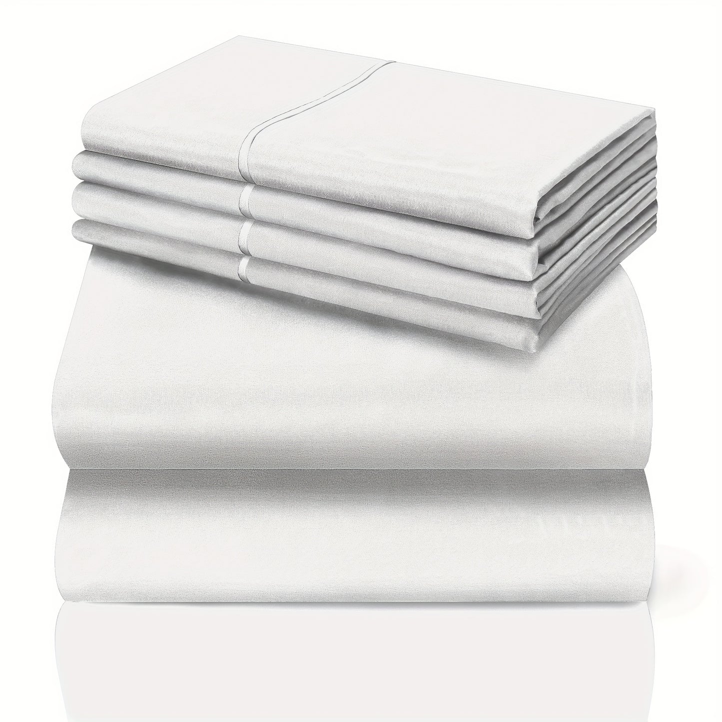 California King Sheet Set 6-Piece Breathable Cooling Bed Sheets Ultra-Soft Hotel Luxury Microfiber 18 Inch Deep Pocket Wrinkle Fade Resistant Flat Sheet Fitted Sheet 4 Pillowcases Multiple Colors
