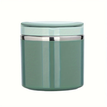 Stainless Steel Lunch Box 630ml Leakproof Stackable Thermal Bento Box with Handle 304 Steel Heat Cold Insulation Container for School Office Camping in Green Pink Blue