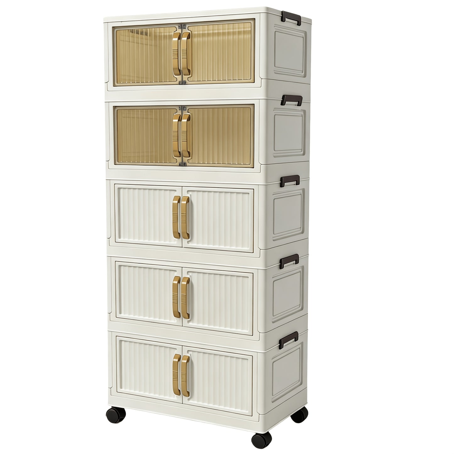 Shoe Cabinet Entryway Organizer – Multi-Functional Foldable Storage Cabinet 3/5 Tier Large Capacity | Space-Saving Closet Organizer for Entrance, Corridor, Bedroom & Living Room | Sturdy & Easy Setup