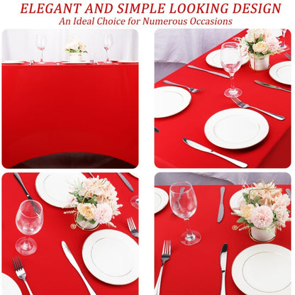 Spandex Tablecloth 6 Foot Rectangular Stretch Table Cover for Parties Weddings Banquets – Wrinkle-Free Full Coverage Fitted Table Cloth for Events