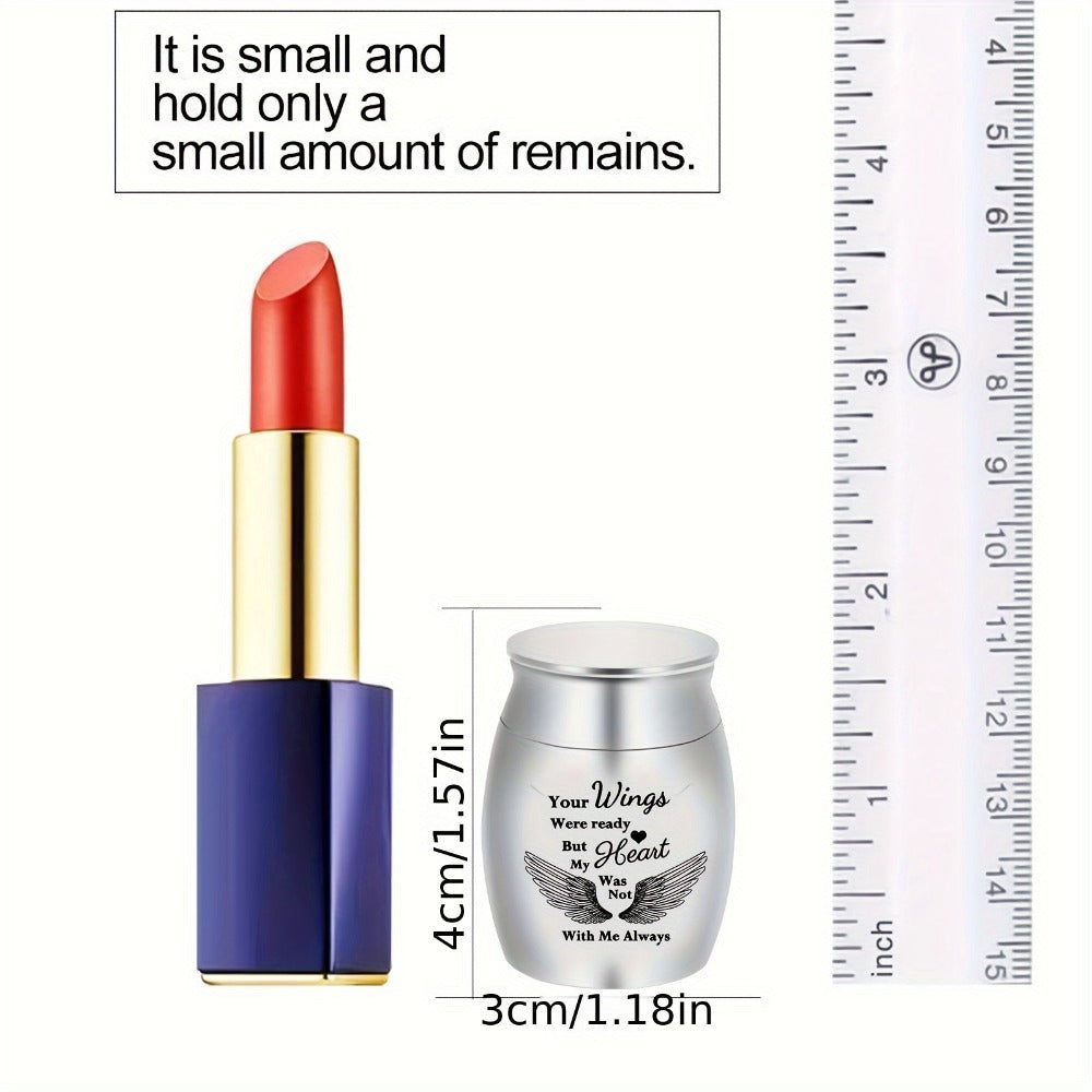 Mini Keepsake Urns for Human Ashes 4pcs – Small Metal Memorial Urn Set for Pet Ashes 1.57 Inch 4 Colors Remembrance Gift