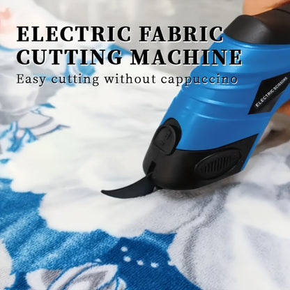Electric Fabric Cutting Scissors USB Rechargeable – 1500mAh Cordless Precision Cutter for Clothing Leather Carpet Crafts Cardboard Ergonomic One-Touch