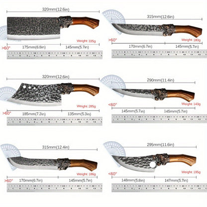 Kitchen Knife Set 3/7pc Professional Chef Knife Set with Butcher Boning Scissors | Stainless Steel Cooking Knives for Home Hotel Camping