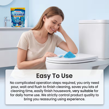 Toilet Cleaning Powder with Foam – Odor Removal, Stain Dissolving & Pipe Unclogging Bathroom Cleaner