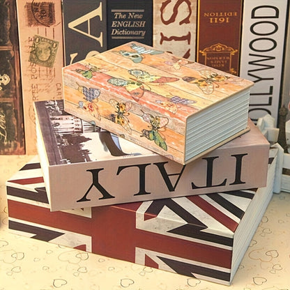 Hidden Book Safe Storage Box with Key Lock – Diversion Book Piggy Bank for Money Jewelry Secret Valuables Home Decor