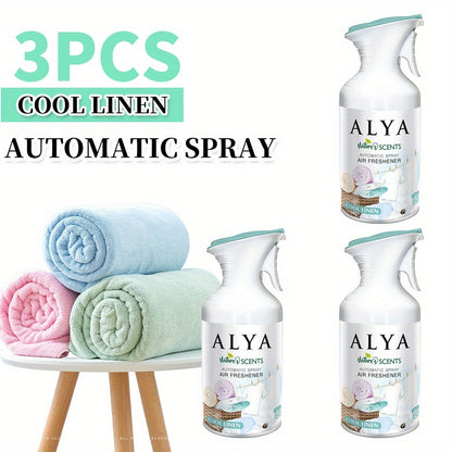 Air Freshener Spray 8.45 oz Aromatherapy Room Spray 1pc or 3pc - 6 Scents Lavender, Vanilla, Cool Linen, Ocean, Mixed Berries & Magnolia, Odor Eliminator for Home, Car, Office, Bathroom, Fabric & Closet