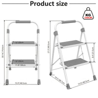 28in-2 Steps-Grey&White