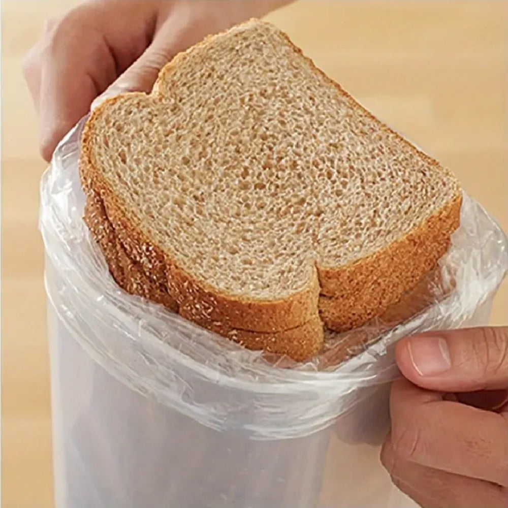 Leak Proof Plastic Food Storage Container with Flip Top Lid – Airtight Sealing Box for Bread, Toast, Fruits & Vegetables, Rectangle Kitchen Organizer