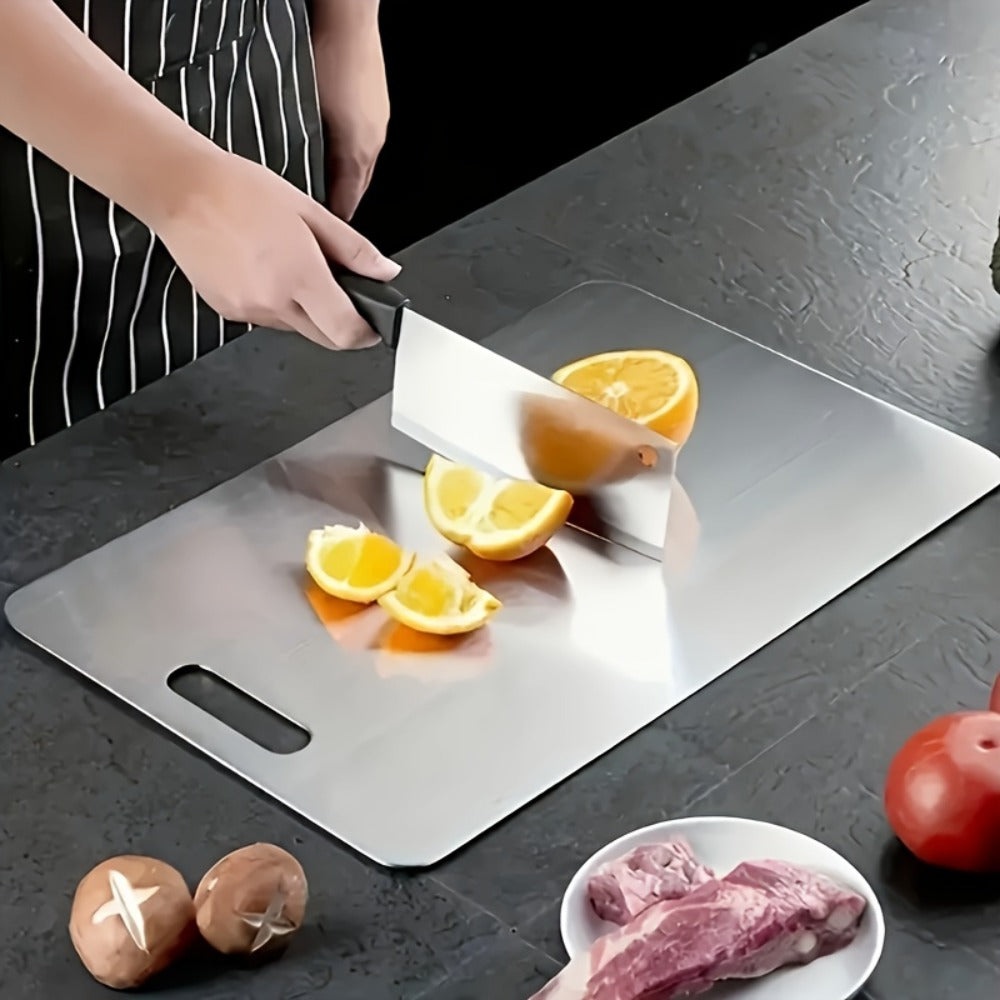 Stainless Steel Cutting Board Set of 3 – Durable BPA-Free Kitchen Cutting Boards, Rust-Resistant & Easy to Clean, Space-Saving Nested Design for Meat, Vegetables & Food Prep