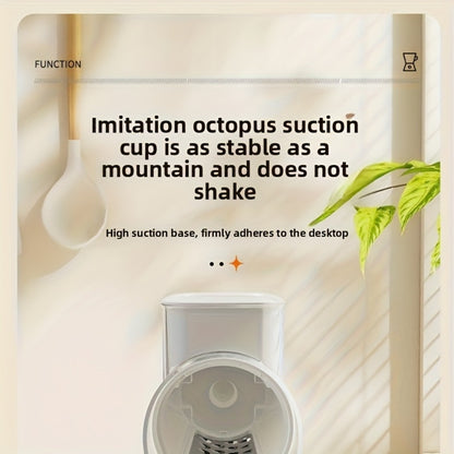 Rotary Cheese Grater with Handle 10 Interchangeable Blades Suction Cup Base Easy Clean Kitchen Slicer for Cheese Vegetables Fruits Nuts