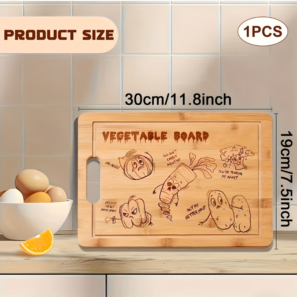 Bamboo Cutting Board Set for Kitchen – Food-Safe Cheese Platter & Charcuterie Board for Meat, Cheese, Bread, Vegetables & Fruits, Perfect Home Kitchen Gadget or Housewarming Gift, 1pc or 7pcs Set