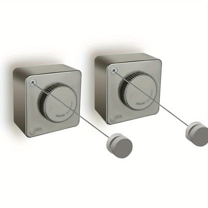 Retractable Clothesline Wall Mounted Stainless Steel Non-Sagging Indoor Outdoor Laundry Drying Line 15.1 Ft Heavy Duty