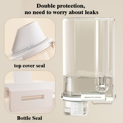 Airtight Grain Storage Containers 4pcs – Transparent Plastic Food Storage Box with Flip Top Lid & Pouring Port for Rice Flour Dry Goods