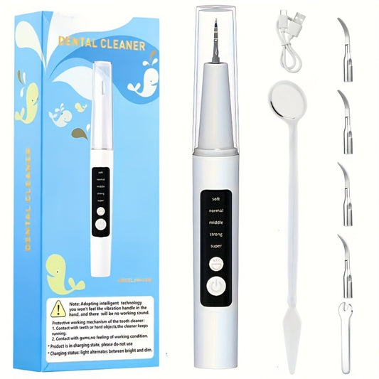 Electric Water Flosser with 5 Cleaning Modes - Portable Oral Irrigator with LED Light, 2 Replacement Heads & Travel Case - Water Pick Teeth Cleaner for Home & Travel Use