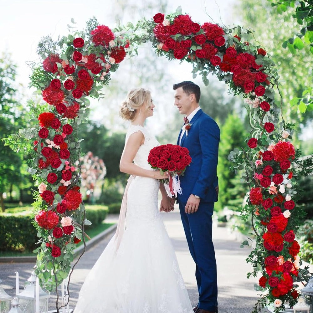 Artificial Roses Bulk with Long Stems – Real Touch Velvet Fake Flowers for Wedding Bouquet, Bridal Centerpiece, Valentine's Day, Mother's Day, Home Decor (50/100pcs, Multi Colors)