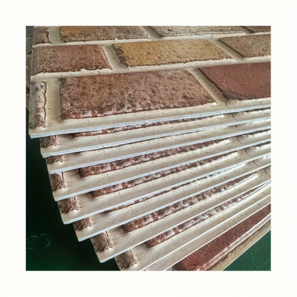 Peel and Stick Tile Stickers 20pcs Vintage Brick Pattern Self-Adhesive Waterproof Wall Tiles for Kitchen Bathroom Toilet – Removable Oil-Proof Backsplash Wall Art Decor