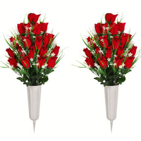 2PCS - Side Rose