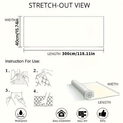 Wood Grain Floor Sticker Roll Peel & Stick Self-Adhesive Non-Slip Thickened Vinyl – Vintage DIY Flooring for Walls, Floors, Desks & Door Panels