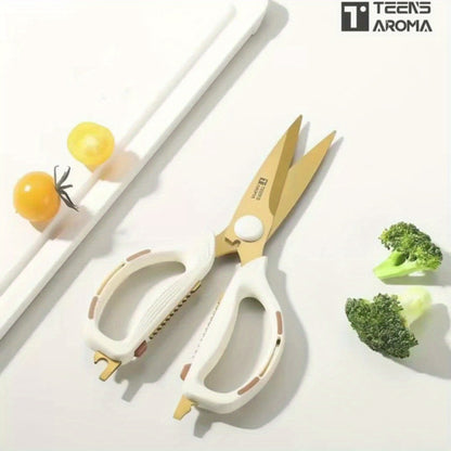 Heavy Duty Kitchen Scissors Multipurpose – Sharp Rust-Proof Stainless Steel Shears for Meat Poultry Vegetables Herbs Fish, Professional Chef Scissors for Home Restaurant Office Outdoor