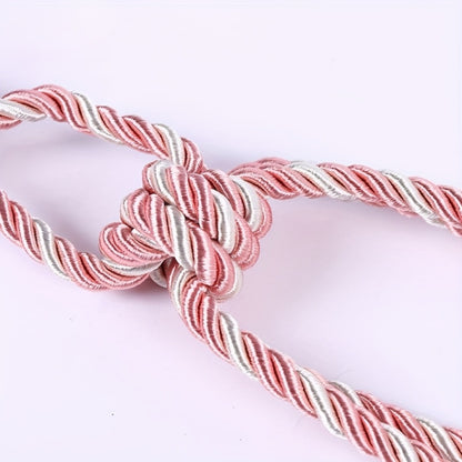 Curtain Tiebacks with Ball Tassels 4-Pack Silk Rope Curtain Ties Decorative Holdbacks for Window Dressing Home Decor