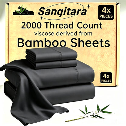 Cooling Fitted Sheet Bamboo Blend Ultra-Soft Deep Pocket Bed Sheet for Hot Sleepers Twin Full Queen King Size Machine Washable Breathable Cooling Bedding White Black Gray Navy Purple Apricot