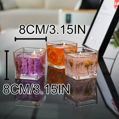 Floral Scented Candle 550g with True Flower Inlay – Large Botanical Candle in Glass Jar, Rose & Lavender Fragrance, Luxury Aromatherapy Home Decor, Perfect Birthday & Gift Candle for Women
