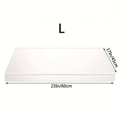 Acrylic Cutting Board Large Anti-Slip 17x23 Inch – Clear & Black Countertop Protector for Kitchen & Restaurant – Food Safe Non-Slip Chopping Board for Fruit, Meat & Meal Prep