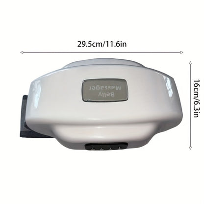 Electric Abdominal Massager with Heat - Rechargeable Portable Stomach Massager with 3 Massage Modes & Heating Function for Abdominal Pain Relief, Belly Relaxation, Cramp Relief, Home & Office Use