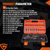 52+1 pcs repair tool kit