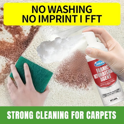Fabric & Upholstery Cleaner Spray 2.03oz with Towel – Deep Stain Remover for Carpet, Sofa & Car Interior, Glycerin-Based Surfactant-Free Formula, Easy Spray Application for Home & Auto