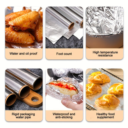 Aluminum Foil Rolls Heavy Duty – Thick Tin Foil for Baking, Grilling, BBQ & Food Wrapping, Disposable Kitchen Foil for Restaurants & Home, Perfect for Camping, Corn, Hot Dogs & Sandwiches