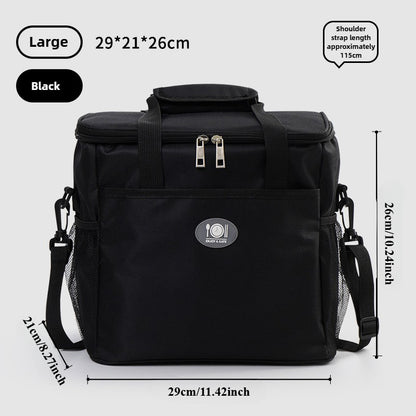 Insulated Lunch Bag Large Capacity Thermal Leakproof Lunch Tote with Shoulder Strap Heavy Duty Oxford Cloth Lunch Box Keeps Food Hot Cold for Work School Picnic Travel Adults Kids