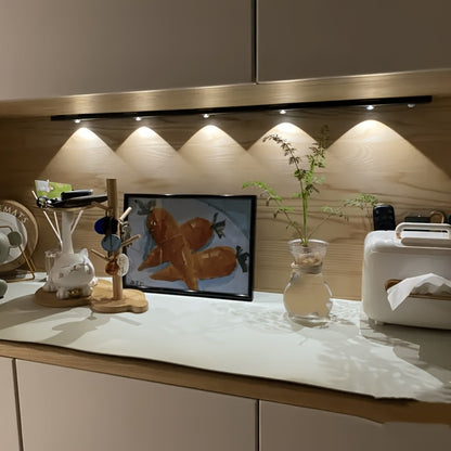 LED Sensor Strip Light USB Rechargeable – 3-Color Dimmable Motion Sensing Wireless Night Light for Kitchen, Wardrobe, Cabinet, Shoe Cabinet & Bedroom (20cm / 30cm / 40cm / 50cm)