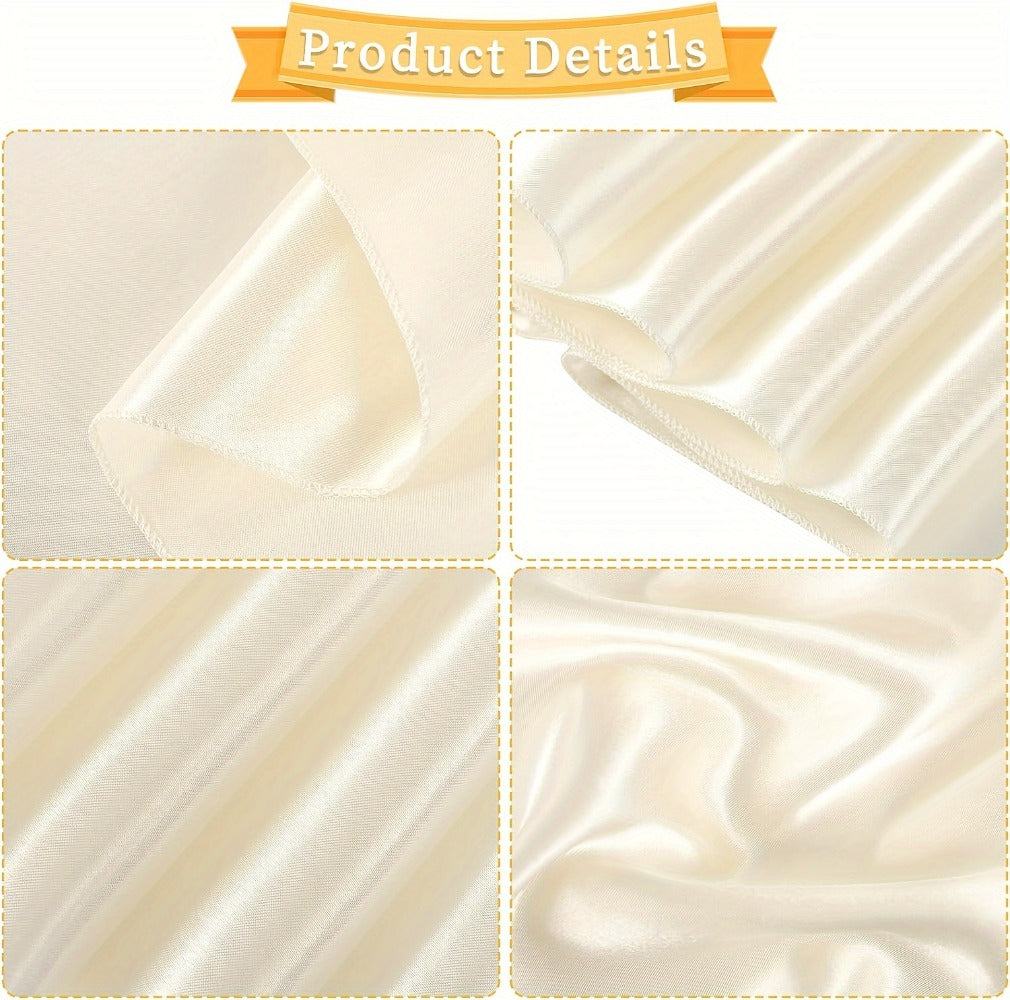 100pcs Satin Chair Sashes Bows for Wedding Banquet Party Event Decoration – 13 Colors, 18×275cm
