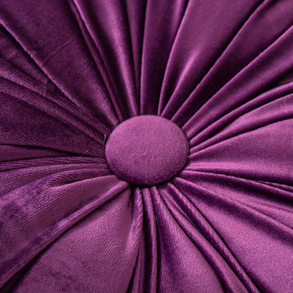 Round Flower Shaped Throw Pillow with Insert 16 Inch Soft Knit Decorative Cushion Machine Washable Zipper for Sofa Bed Car Home Decor 5 Colors