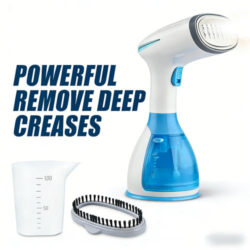 Handheld Garment Steamer 1800W – Fast Heat-Up Clothes Steamer with 3 Steam Settings, 10oz Water Tank & 9.8ft Cord – Portable Travel Wrinkle Remover Safe for All Fabrics (Blue & Green)