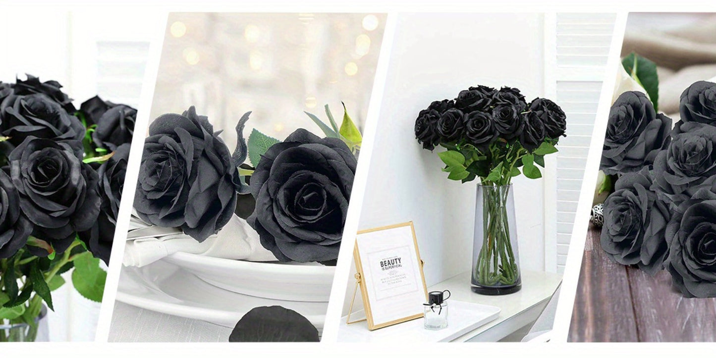 Artificial Roses Bulk with Long Stems – Real Touch Velvet Fake Flowers for Wedding Bouquet, Bridal Centerpiece, Valentine's Day, Mother's Day, Home Decor (50/100pcs, Multi Colors)