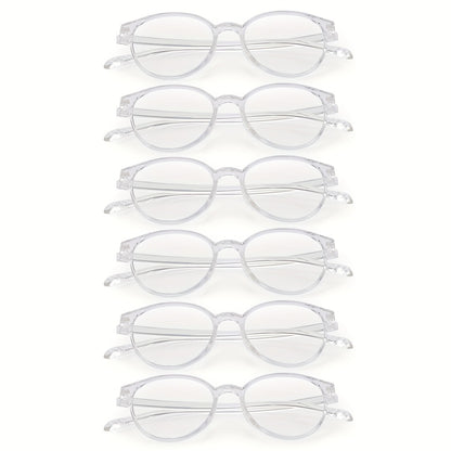 Rimless Reading Glasses for Women 3 Pack - Blue Light Blocking Lightweight Metal Frameless Readers with Anti Eyestrain Lenses, Multiple Colors and Magnifications 1.0X to 4.0X