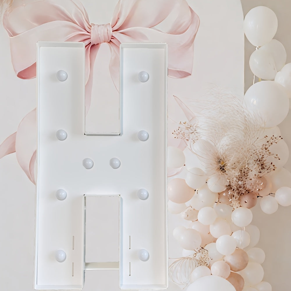 Marquee Letter Lights 3ft LED Light Up Letters for Weddings, Proposals & Celebrations - Cool White Lighted KT Board DIY Display Frame