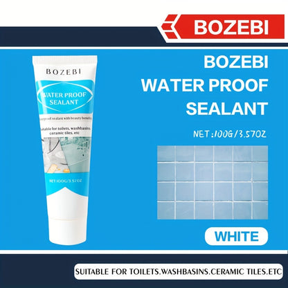 Waterproof Tile Grout Sealant Gap Filler for Kitchen & Bathroom – Odorless Strong Adhesive Tile Refill Agent for Sink Floor Wall Cracks, White 100g (3-Pack)