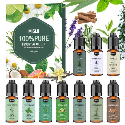 Essential Oils Set for Diffuser – Rosemary Aromatherapy Scented Oils for Home Air Freshening, Humidifier, Candle Making & Laundry, Perfect Valentine's Day Gift for Women (6/10/20 x 0.34oz)