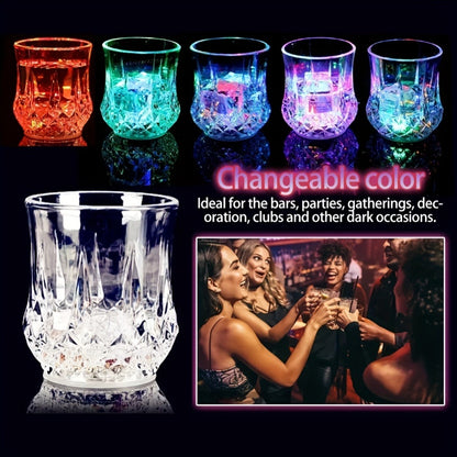 LED Light-Up Cups Glow in the Dark – Pineapple Induction Party Cups for Birthday Christmas Disco Valentine's Day (6.76oz)