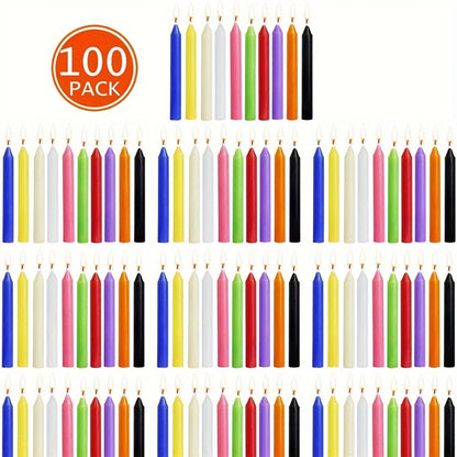 Glitter Soy Wax Devotional Candles Smoke-Free Drip-Free 4-Inch Colored Wax Rods for Weddings Church Home Decor Romantic Ambiance